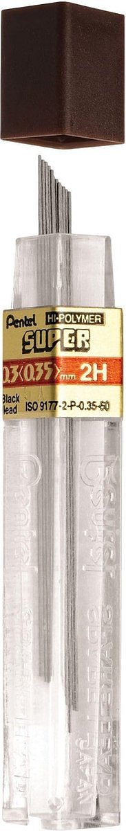 Potloodstift Pentel 0.3mm zwart per koker B