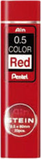 Potloodstift Pentel 0.5mm rood koker à 20 stuks