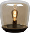 Atmooz - Tafellamp Unami - E27 - Slaapkamer / Woonkamer - Sfeerlamp Industrieel - Glazen kap + metalen schotel - Hoogte 30cm
