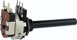 POTMETER MONO LOG 220K WITH SWITCH (K220BMS)
