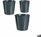 Pottenset Antraciet Klei (6 Stuks)