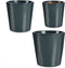 Pottenset Antraciet Klei (6 Stuks)