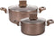 Pottenset - ARTHUR MARTIN - AM9820 - 20-24 cm met glazen deksel - Aluminium - Alle warmtebronnen inclusief inductie