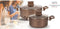 Pottenset - ARTHUR MARTIN - AM9820 - 20-24 cm met glazen deksel - Aluminium - Alle warmtebronnen inclusief inductie