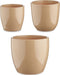 Pottenset Beige Klei (3 Onderdelen) (22,5 x 18,5 x 22,5 cm)