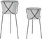 Pottenset DKD Home Decor Zwart Grijs Metaal Ijzer Vierkant 30 x 40 cm 37 x 37 x 82 cm (2 Stuks)