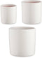 Pottenset Ø 14 cm Ø 22 cm Ø 17 cm Cilinder 3 Onderdelen Wit