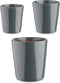 Pottenset Ø 14 cm Ø 22 cm Ø 17 cm Cónica 3 Onderdelen Antraciet