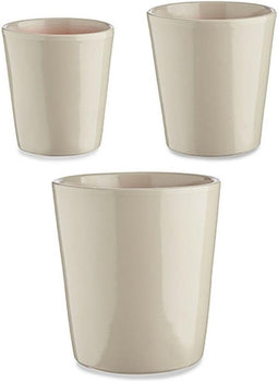 Pottenset Ø 14 cm Ø 22 cm Ø 17 cm Cónica 3 Onderdelen Grijs