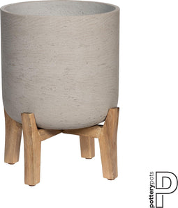 Pottery Pots Bloempot Charlie Feet Low Grey Washed-Grijs D 47 cm H 63 cm