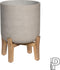 Pottery Pots Bloempot Charlie Feet Low Grey Washed-Grijs D 47 cm H 63 cm