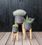 Pottery Pots Bloempot Patt Feet Low Black Washed-Grijs-Zwart D 39.5 cm H 43 cm D opening 28.60 cm