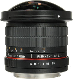 Samyang 8mm f/3.5 UMC Fish-Eye CS II - Fisheye lens - 180 graden zicht - Canon EF-S