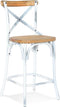 Alterego Cottage Mini Barkruk - Verouderde Walnoten Afwerking - 47x50x100cm