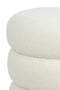 Pouf 40x45 Cm Kimi Teddy White+gold