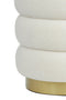 Pouf 40x45 Cm Kimi Teddy White+gold