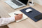 POUT HANDS3 PRO Fast Wireless Charging Mouse Pad Blauw