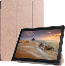 iMoshion Tablet Hoes Geschikt voor Lenovo Tab E10 - iMoshion Trifold Bookcase - Rosé goud