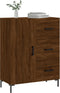 vidaXL - Dressoir - 69,5x34x90 - cm - bewerkt - hout - bruin - eikenkleur