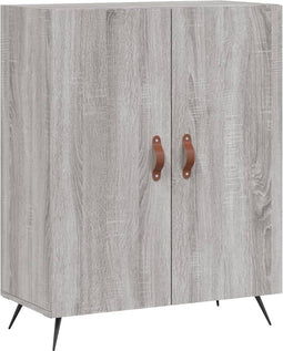 vidaXL - Dressoir - 69,5x34x90 - cm - bewerkt - hout - grijs - sonoma - eikenkleurig