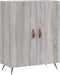 vidaXL - Dressoir - 69,5x34x90 - cm - bewerkt - hout - grijs - sonoma - eikenkleurig