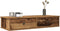 vidaXL - Wandschap - met - lades - 100x37,5x19 - cm - bewerkt - hout - oud - houtkleurig