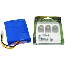 Power battery compatible with robotic lawnmower Husqvarna Automower 310 (2015/2016/2017) incl. 9x re