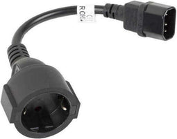 Power Cord Lanberg C14/SCHUKO CEE7 Black