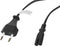 Power Cord Lanberg CEE 7/16 A IEC320 C7 Black