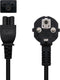Power Cord NANOCABLE CEE7 /M-C5/H Black (1,5 m)
