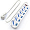 Power Socket - 6 Sockets with Switch Ewent EW3932-3M 3500W White