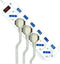 Power Socket - 6 Sockets with Switch Ewent EW3932-3M 3500W White