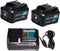 Power source kit: DC10SB lader + 2x BL1041B 12v Max (10,8V) Li-Ion schuifaccu - 4,0Ah