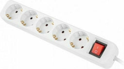 Power Strip - 5 Sockets Schuko Lanberg 2500 W 3 m White (3 m)