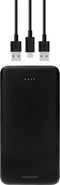 Powerbank o.a. Geschikt voor iPhone & Samsung - 10.000 mAh - Inclusief kabel - Led indicator - Laadt toestel tot wel 5x op - USB-C poort en 2x USB-A poort - Zwart - Mobiparts