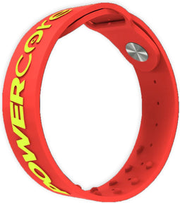 PowerCore, proprioceptie sportarmband – Rood/Neon – SM/L - Sportband – Polsband verbetert sportprestaties