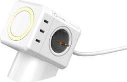 PowerCube Extended USB PD- 3A+3C - 80W - Magnetic Wireless Opladen