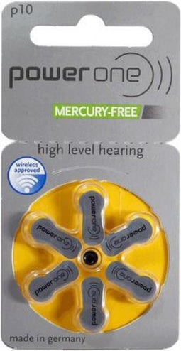 Powerone Hearing Aid Zinc-Air P10 blister 6