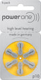 Powerone Hearing Aid Zinc-Air P10 blister 6