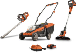 Powerplus 3-in-1 tuingereedschapsset POWDPGBOX24- Grasmaaier, haagschaar en grastrimmer – MET accu (20 V) en lader