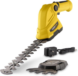 Powerplus Accu-gras- en haagschaar POWXG2033 - 7.2 V accu-heggenschaar met accu en lader, 2 in 1 snoeien en trimmen, tuingereedschap voor struiken, hagen en planten