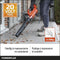 Powerplus Dual Power Draadloze Bladblazer POWDPG7521 - Bladblazer op Batterij van 20 V, Bladzuiger, maximale luchtsnelheid van 145 km/u, Tuingereedschap, zonder Batterij en Oplader