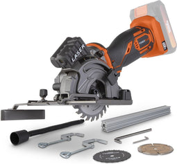 Powerplus Dual Power POWDP25400 Invalzaag - 20V - Ø89mm - Incl. geleiderail en 3 zaagbladen - Excl. accu en lader