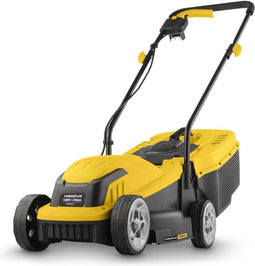 Powerplus Elektrische grasmaaier POWEG62205, 1300 W motor en 30 L opvangzak, grasmachine met instelbare maaihoogte, maaibreedte 320 mm, tuin tot 250 m², zonder oplaadbare accu