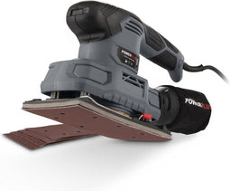 Powerplus elektrische vlakschuurmachine POWE40010 - 180W - schuurpapier 187 x 90 mm - 24000min-1 - met 5 acc.