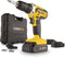 Powerplus POWX00501 Accu boormachine - Schroefboormachine - Boormachine accu - Accu schroevendraaier - 20V - Incl. 3 x 20V Li-ion accu's, lader en 12-delige gereedschapskoffer met schroefbits - Voor hout, steen en metaal