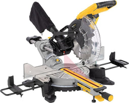 Powerplus POWX075740DB Afkort- en verstekzaag - Telescopische zaag - 2200W - 254mm zaagblad- Telescopisch uittrekbaar - Kap- en dubbele verstekfunctie - Incl. 24 tanden zaagblad voor hout, laser, zijsteunen en stofzuigeraansluiting