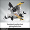 Powerplus POWX075740DB Afkort- en verstekzaag - Telescopische zaag - 2200W - 254mm zaagblad- Telescopisch uittrekbaar - Kap- en dubbele verstekfunctie - Incl. 24 tanden zaagblad voor hout, laser, zijsteunen en stofzuigeraansluiting