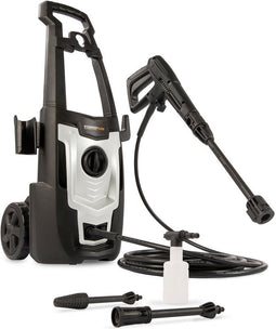 Powerplus POWXG90405 Hogedrukreiniger - 1400W - Max. 110 bar - 390 l/h - Incl. 5m slang en accessoires - Excl. terrasreiniger - Reiniger voor auto, fiets en meubelen