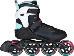 Powerslide Phuzion Radon Teal 90 Inlineskates - Maat 40 - Vrouwen - zwart/mintgroen/wit/roze